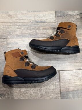 Anodyne Brown Suede Outdoor Lace-Up Boots